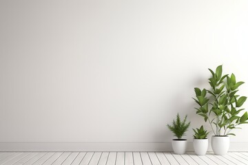 White wall with space for customized mock up content