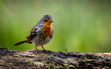 Bird Sitting and looking into the camera