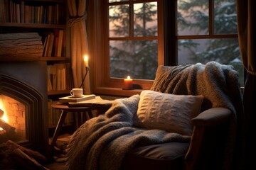 A cozy reading corner with books, a soft blanket, and no rush to finish