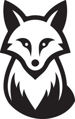 Fox silhouette vector drawing image