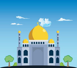 Mosque Design Vector Illustration