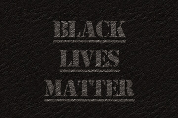 black lives matter message