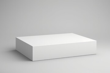 Clean and minimalistic box mock up on a plain white card