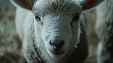 Obraz premium Macro view of the lamb