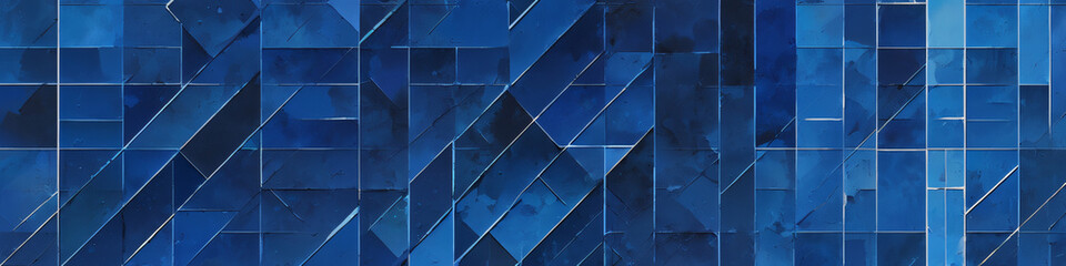blue abstract background with geometrical pattern .