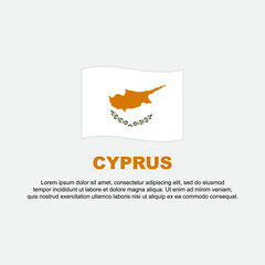 Fototapeta na wymiar Cyprus Flag Background Design Template. Cyprus Independence Day Banner Social Media Post. Cyprus Background