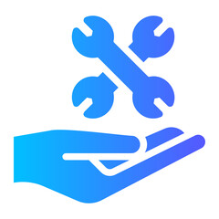 hand gradient icon