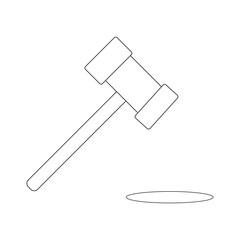 Icon to represent the court, justice, order 