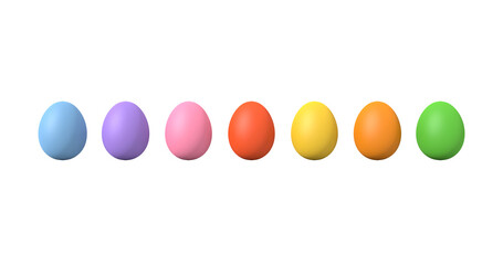 Easter colorful Eggs, png transparent background - 737303578