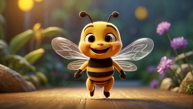 cute cartoon bee character


