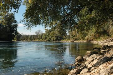 Der Fluss Reuss bei Eggenwil