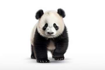 panda isolate on white background.