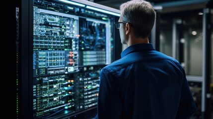 A group of IT specialists working together on a new project