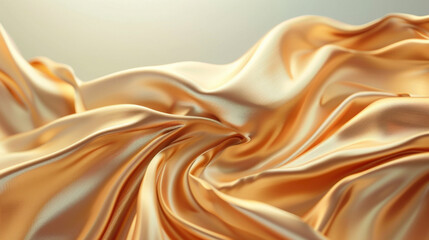 Fototapeta premium Luxurious Satin Fabric in Golden Tone background