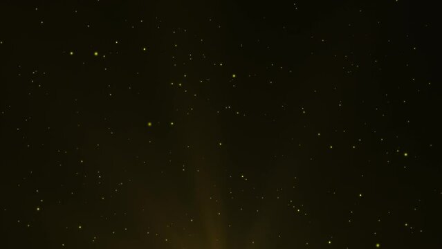 金色の光の粒子の背景動画【透過】