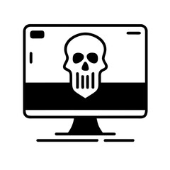 Hacker icon in vector format, depicting a cyber spy with a sleek and stealthy appearance, perfect for representing cybersecurity and digital espionage.