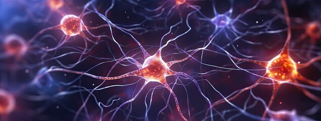 Concept image of neurons and brain cells