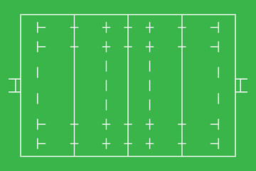 Rugby field background sport concept