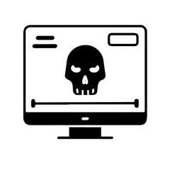 Hacker icon in vector format, depicting a cyber spy with a sleek and stealthy appearance, perfect for representing cybersecurity and digital espionage.