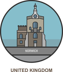Norwich. Cities and towns in United Kingdom