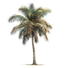 Fototapeta na wymiar palm tree, isolated on a transparent background