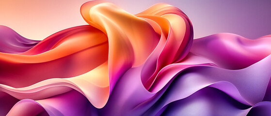 Serene flow, a graceful wave of color and light, painting a picture of calm and contemporary elegance