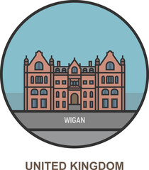 Wigan. Cities and towns in United Kingdom