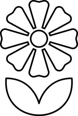Flower icon set vector illustration. Spring flowers icon symbol