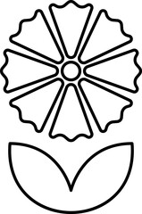 Flower icon set vector illustration. Spring flowers icon symbol