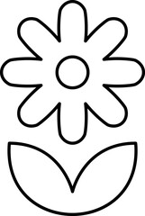 Flower icon set vector illustration. Spring flowers icon symbol