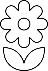 Flower icon set vector illustration. Spring flowers icon symbol