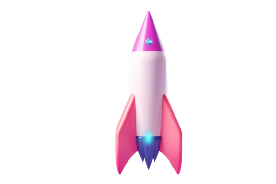 3d rendered illustration of rocket with 3d scanning lines. High quality 3d illustration - Powered by Adobe