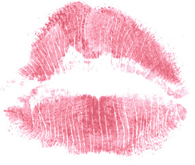mark of lipstick, lips of a woman, stains of makeup