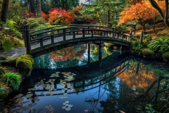 Amazing shot of the beautiful butchart gardens in brentwood bay