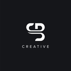 Alphabet Letters SB BS Creative Logo Initial Based Monogram Vector Icon.