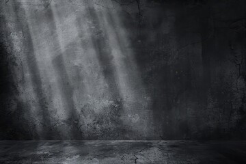 rays of light shining through a crack in a dark concrete wall