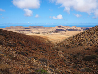 volcanic landscape in island