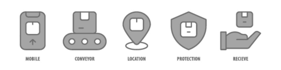 Report, Progress, Monitoring, Holding, Agreement editable stroke outline icons set isolated on white background flat vector illustration.