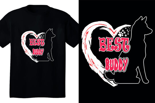 Best Buddy T Shirt Design