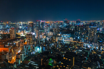 東京都 麻布台ヒルズから見る東京の夜景