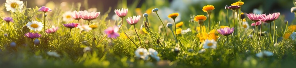 Fototapeta premium Natural background, beautiful butterfly on summer field