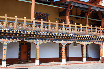 Exterior of Punakha Dzong monastery in Punakha, central Bhutan, Asia