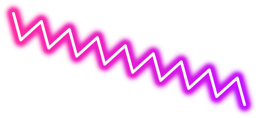 Abstract Zigzag Gradient Neon