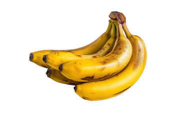 Banana isolated on transparent white background