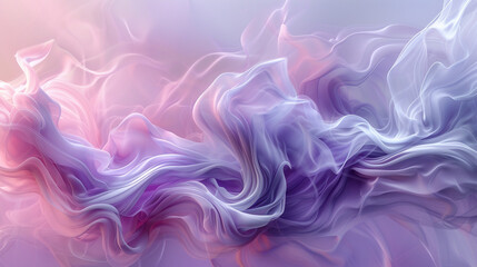 Whispering winds of silver and lavender entwining in an ethereal abstract choreography, inviting contemplation and awe. 