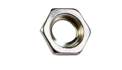 Fotobehang Metal nut isolated on transparent background. © Im