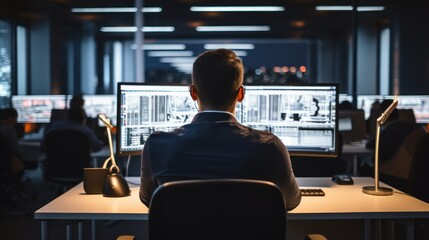 Fototapeta premium IT professionals work in peace and quiet and develop their programming skills