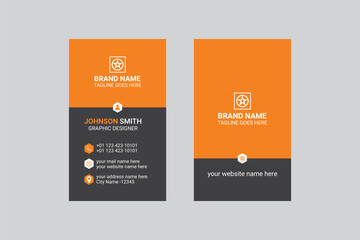 vertical creative business card design template and modern visiting card design.