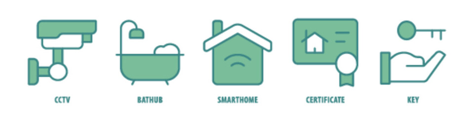 Agent, List, Chat, Target, Agreement editable stroke outline icons set isolated on white background flat vector illustration.