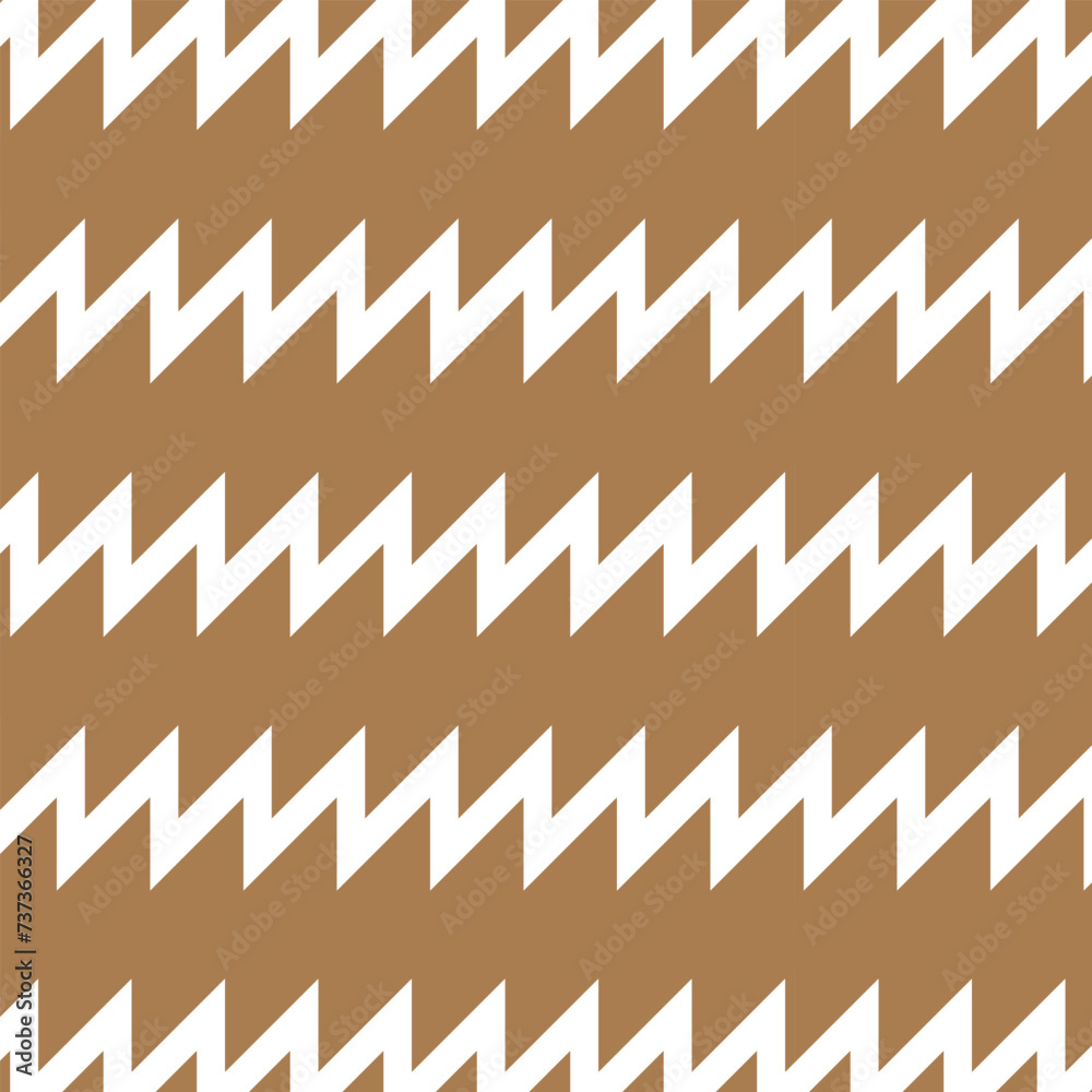 Poster abstract seamless repeatable brown wave line pattern art.